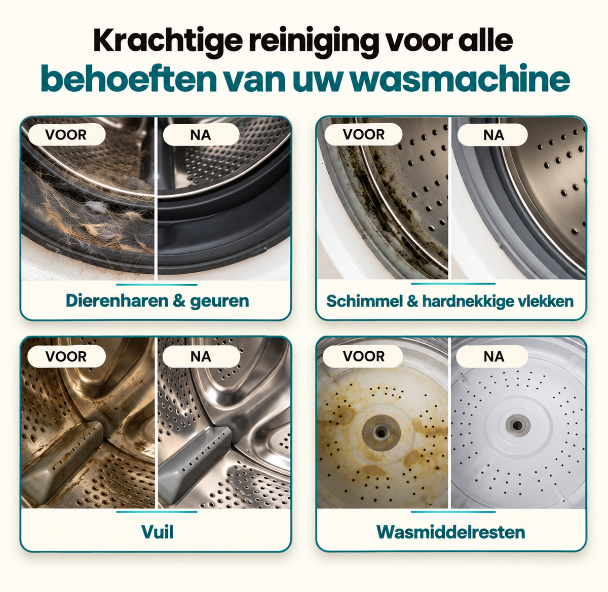Wasmachinereiniger voor huisdiereigenaren – 24 tabletten