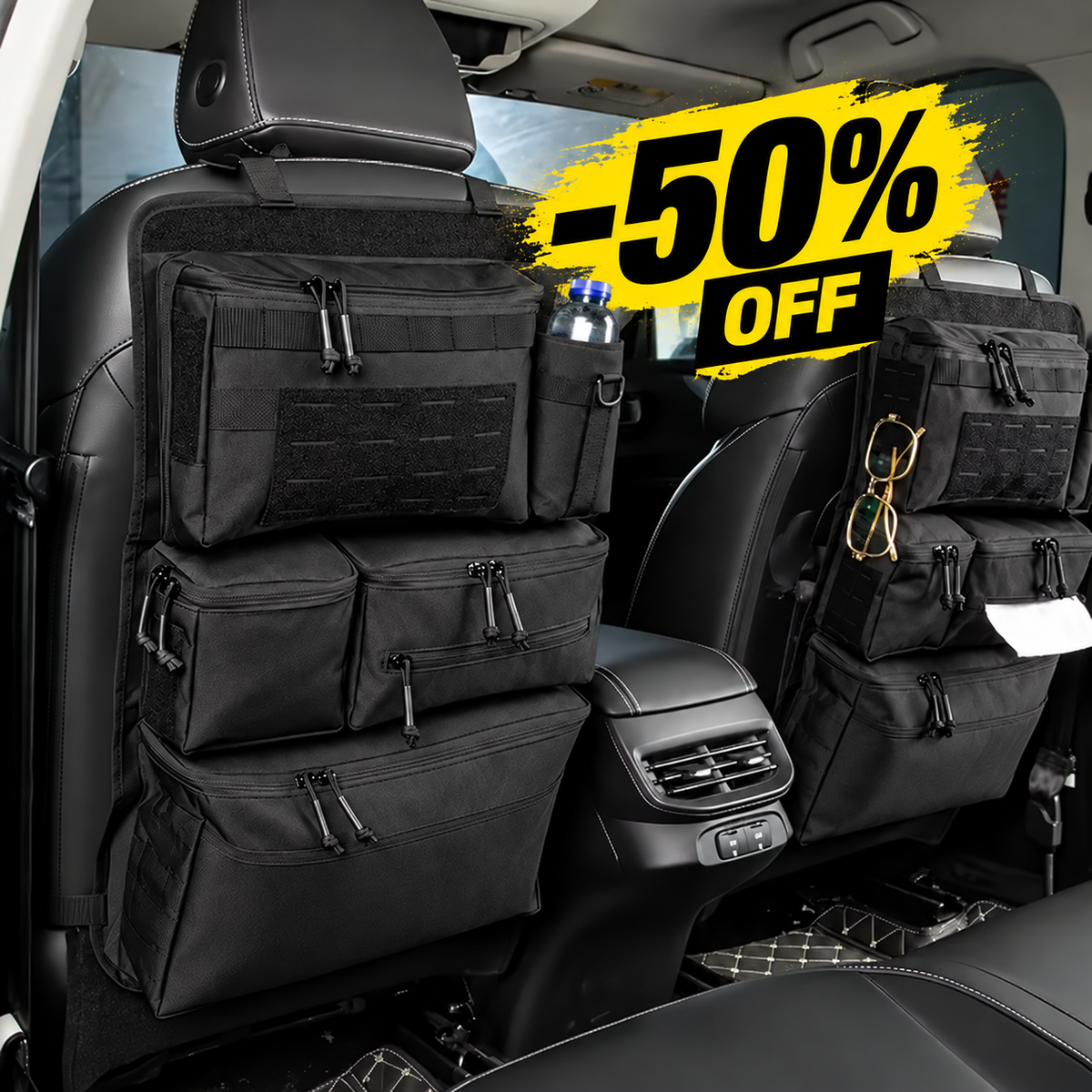 Vaeli Tactical Car Seat Back Organizer