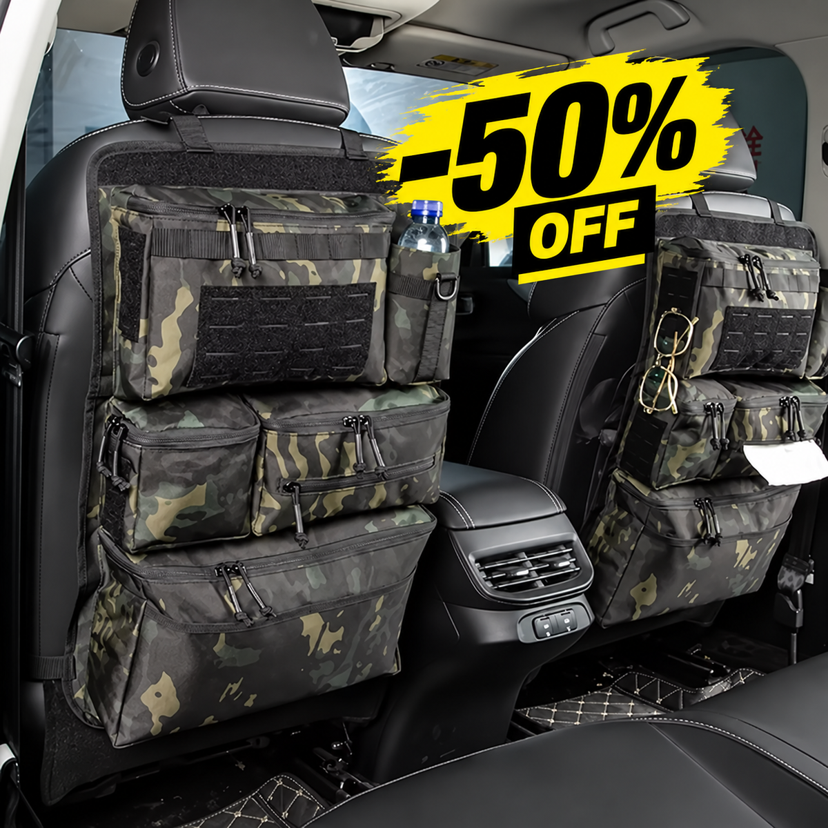 Vaeli Tactical Car Seat Back Organizer