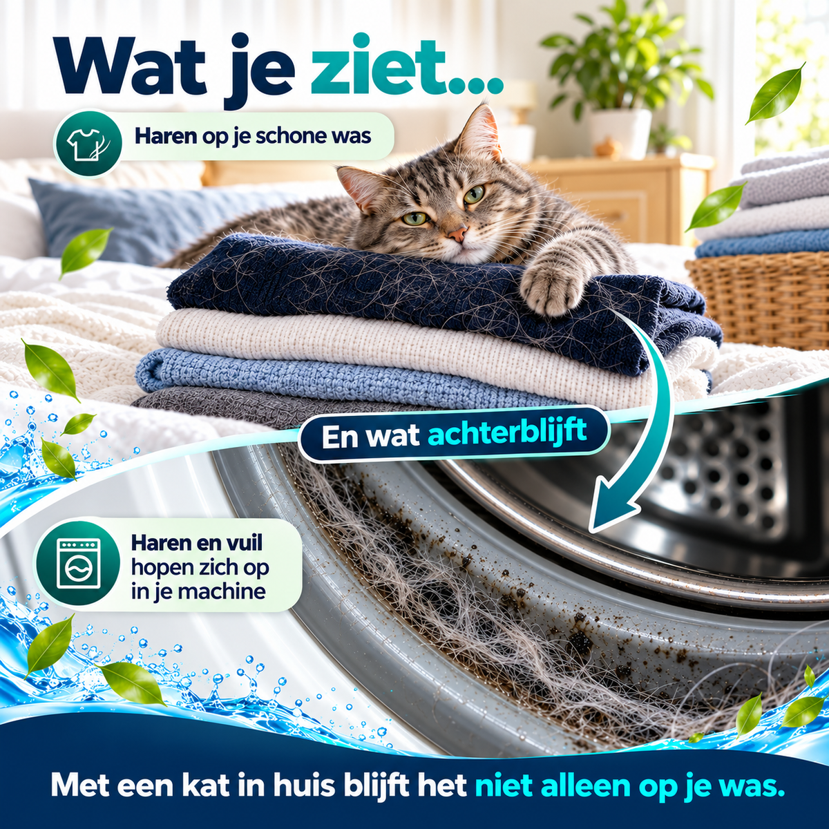 Wasmachinereiniger voor huisdiereigenaren – 24 tabletten